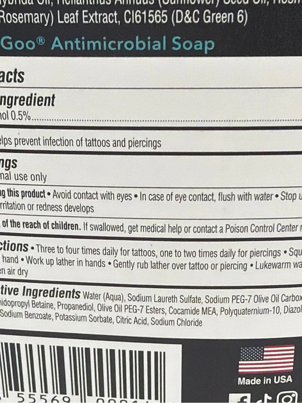 3 Tattoo Goo Care Kits Antimicrobial Cleansing Soap Lotion Salve In Each Box